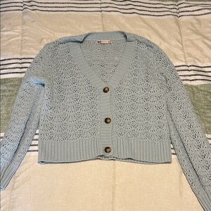 Baby blue cardigan